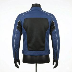 Blouson de moto en cuir premium pour homme avec protection CE, imperméable et doublure thermique - Product Image 3