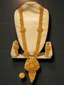 AWAIS HOUSE Collier Hiphop en laiton plaqué or 6 grammes avec diamant serti griffe infini, pour femmes africaines, idéal pour fiançailles et mariages - Product Image 2