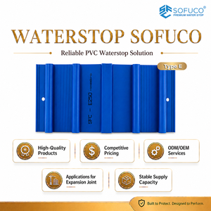 Sofuco Model E PVC EO250 - ST 200/250mm PVC <b>Strip</b> for External Joints Under High Water Pressure - Product Image 5