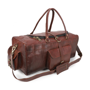 <b>Leather</b> <b>Bag</b> <b>Duffle</b> Custom Genuine <b>Leather</b> Travel Weekender Overnight Duffel <b>Bag</b> Gym Sports <b>Duffle</b> <b>Bag</b> - Product Image 4