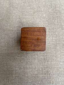 Square Wooden Furniture Knob Natural Wood Cabinet Handle <b>Rustic</b> Drawer Pull Modern Design Smooth Oak Drawer Knob - Product Image 6