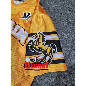 Camiseta de fútbol americano de malla, tela de alta calidad, para adultos, cuello en V, manga corta, estilo oversize. - Product Image 3