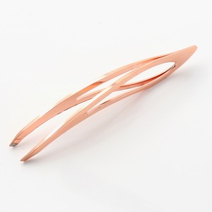 Prix de gros, haute qualité, rose gold, logo personnalisé, ensemble de pinces à sourcils et pinces à cils, outils pour cils, pinces à sourcils - Product Image 2