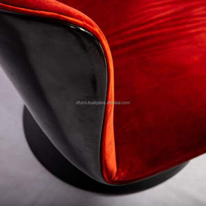 Verified Vendor Fiber Glass Swivel Powder-Coated Steel Base Lounge <b>Chair</b> OEM Factory <b>Shell</b> Fire-Retardant Foam Marilyn - Product Image 6