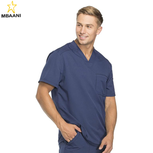 <b>Scrubs</b> for Men Athletic-Inspired V-Neck Chest Pocket <b>Scrub</b> <b>Top</b> with Four-Way Stretch & Moisture Wicking - Product Image 6