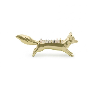 Ensemble élégant de pics à cocktail en argent plaqué, fourchettes à apéritif design avec support décoratif en forme d'animal pour la décoration de la maison - Product Image 2