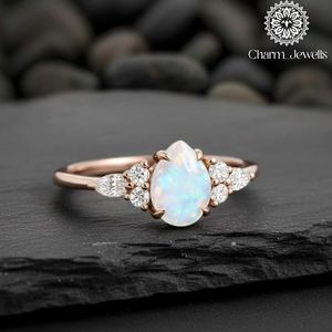 Anillo de Compromiso de Moissanita Chapado en Oro Rosa para Mujer Charm_Jewells, Diseño Floral, Engaste de Garras, Clásico, Certificado IGI, 3 GM - Product Image 5