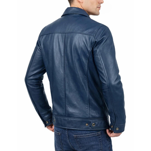 Veste en cuir professionnelle pour homme, coupe ajustée, en véritable peau de mouton, style formel et luxueux, vêtement d'extérieur haut de gamme - Product Image 2