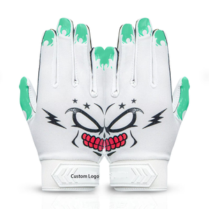 Guantes de Fútbol Americano Profesionales Ligeros con Palma Adhesiva, Guantes de Receptor de Fútbol Americano de Alto Rendimiento para Adultos, Jóvenes y Niños - Product Image 1