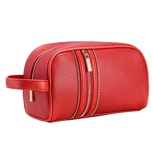 Estuche de Maquillaje de Cuero Personalizado con Cierre, Impermeable, de Gran Capacidad, para Viaje, Profesional, con Forro de Lino - Product Image 4