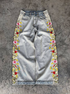 Pantalones Vaqueros Rectos para Hombre, Personalizados, Casuales, Elásticos, 100% Algodón Orgánico, Lavado a la Piedra, Bordados, Invierno, Servicio OEM, Gran Venta - Product Image 5