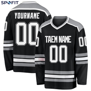 Camiseta de Hockey sobre Hielo para Equipos Profesionales, Personalizada con Sublimación a Todo Color, Nombre, Número y Logotipo, Tela de Alta Resistencia 100% Poliéster, Deportiva - Product Image 1