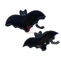 Plateau en osier de chauve-souris le plus vendu pour Halloween, décoration de fête de table durable pour les expositions de fête, décoration en osier en gros