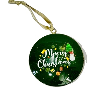 Green Metal Resin Finish Decorative High Quality Table Decorative New Design Hanging <b>Rope</b> Round Circles - Product Image 1