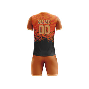 Maillot de football personnalisé en polyester à séchage rapide, col rond, 100 % polyester, couleur personnalisée, ensemble complet, uniforme de football, noms des joueurs et des équipes - Product Image 6