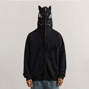 Sweat-shirt élégant à capuche zippé sur toute la longueur, confortable et chaud, parfait pour les hommes, les femmes, les adolescents et les jeunes adultes. - Product Image 5