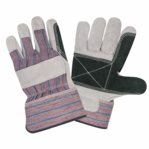 Gants de travail robustes en cuir de vachette pleine fleur pour hommes, paume double lisse renforcée, gants de rigueur polyvalents pour la sécurité industrielle - Product Image 3