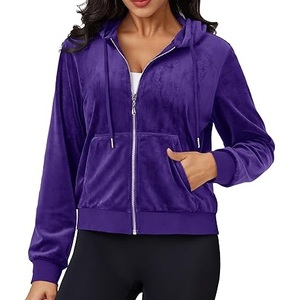 Sudaderas con Capucha Casuales de Invierno para Mujer, de Algodón y Felpa, Sólidas, Ecológicas, Ligeras, de Secado Rápido, Transpirables, de Manga Larga, Corte Regular - Product Image 1