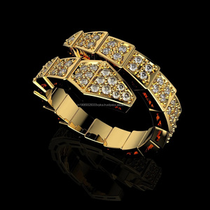 Bague de mariage pour homme en argent sterling 925 plaqué rhodium avec moissanite ronde et diamant, sertie en grappe, pour le petit doigt - Product Image 1