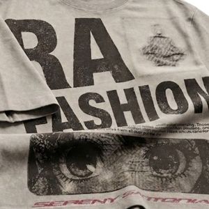 Oversized T-shirt <b>Acid</b> Wash Streetwear Cotton Heavyweight <b>Drop</b> Shoulder Graphic Print Custom Men Vintage Retro Tee OEM - Product Image 5