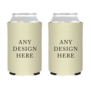 Enfriador de Latas de Cerveza Plegable, Aislado, de Neopreno, de Color Sólido, con Logotipo Personalizado al por Mayor - Product Image 5