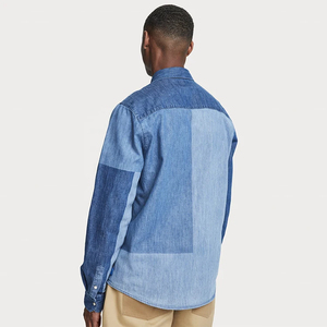 Streetwear Oversized Denim Shirt Unisex | Drop Shoulder Heavyweight Acid Wash Jean <b>Jacket</b> Shirt OEM - Product Image 3