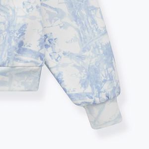 Sweat-shirt décontracté pour femme à col montant, manches longues, épaules tombantes, coupe ample, en molleton de polyester et coton, respirant, écologique, pour l'hiver - Product Image 6