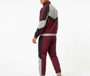 Survêtements réfléchissants de haute qualité avec logo personnalisé imprimé par transfert thermique, séchage rapide, respirants, ensemble deux pièces avec veste zippée longue - Product Image 3