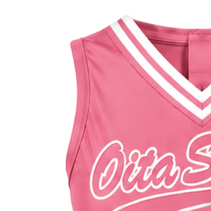 Pink Cheer <b>Shirt</b> Sleeveless Team Athletic Sports Top Performance Uniform Training Practice Competition Cheerleading Apparel - Product Image 3