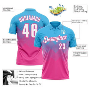 Custom Gradient Golf Polo Shirts <b>Bowling</b> Jerseys Personalized Business T Shirt Tennis Sports Team Uniforms Sublimation Logo - Product Image 2