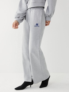 เฮเทอร์สีเทาผู้หญิงวอร์มที่มีกางเกงซ้อนด้านล่างFlare Sweatsuit LoungewearชุดสตรีJoggerสวมชุดกางเกงชุด - Product Image 3