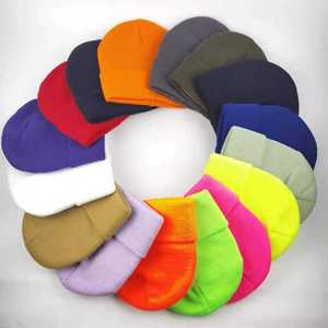<b>Plain</b> Classic Beanie Soft Knit Winter Hat Warm Stretchable Unisex Outdoor Casual Everyday Fashion <b>Cap</b> - Product Image 6