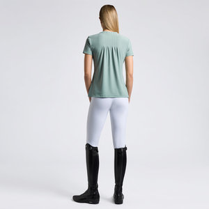 High Quality 4way Stretch Horse Riding Equestrian Shirt Top <b>Base</b> <b>Layer</b> Competition Show Shirt Polo in Soft Feel Technical Fabric - Product Image 3