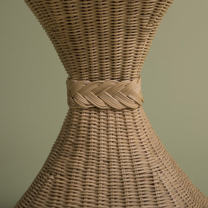 Table d'appoint élégante en rotin tressé, tabouret d'appoint rond en osier, meuble bohème pour salon et décoration intérieure - Product Image 3