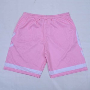 Shorts de basket-ball pour hommes en mesh de qualité supérieure, impression par sublimation personnalisée, avec poches zippées, shorts en polyester hautement élastiques - Product Image 4