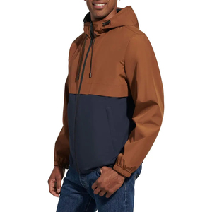 Men's Windbreaker <b>Jacket</b> Casual Winter Wear Zipper Front Solid Color <b>Slim</b> <b>Fit</b> Regular Length Quick Dry Cotton Shell - Product Image 6