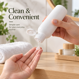 Bouteille HDPE à bouchon rabattable 200 ml |   Emballage cosmétique avec bouchon sécurisé pour soins de la peau, shampoing, lotion, soins capillaires et soins personnels - Product Image 4