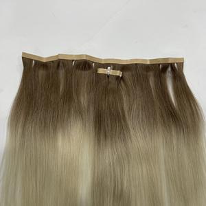 TENDENCIA CALIENTE 100% Acabado Ombre Colores Cinta plana vietnamita Extensiones de cabello humano Sin desprendimiento Sin enredos Lujo Grande en stock - Product Image 3