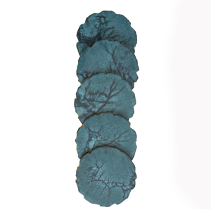 Nouveauté : Sous-verres en résine écologiques Azhar Export - Taille personnalisable, ronds, noir et or pailleté, 4 pièces, faits à la main, logo personnalisé - Product Image 5
