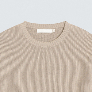 Wholesale Solid Jersey <b>Waffle</b> Knit Men's Casual Loose Fit Short Sleeve Crew Neck T-<b>Shirt</b> OEM Clothing Manufacturer - Product Image 2