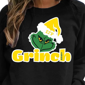 Sigma Gamma Rho Grinch <b>Christmas</b> <b>Sweatshirt</b> Cozy Holiday Crewneck Pullover Long Sleeve Casual Winter Top Custom Print OEM ODM - Product Image 2