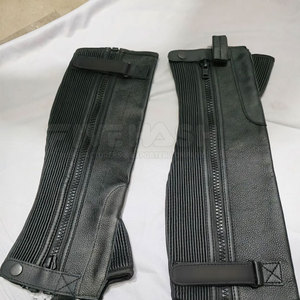 Protectores de Piernas de Cuero para Caballos, Duraderos, de Cuero Liso, para Entrenamiento al Aire Libre - Product Image 2