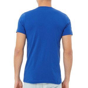 เสื้อยืดผู้ชายสีน้ำเงินแบบทางการ ปักโลโก้ตามสั่ง ดีไซน์ตัวอักษร ผ้าฝ้าย 100% น้ำหนักเบา สไตล์ใหม่ - Product Image 6