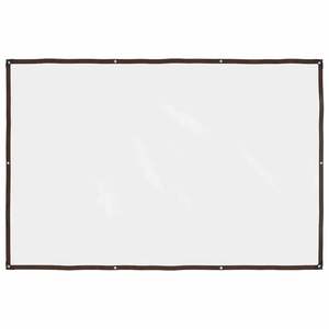 Bâche transparente avec œillets 6,6x9,8' en polyéthylène durable - Product Image 1