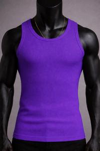 Débardeur Stringer Noir en Coton Tricoté Respirant de Haute Qualité pour Musculation, Sport et Entraînement en Salle de Sport – Vente en Gros - Product Image 4