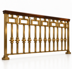 Barandilla de Bronce con Cuello de Acero en Capas para Hoteles de Lujo, Villas, Escaleras e Interiores Arquitectónicos Modernos - Product Image 3