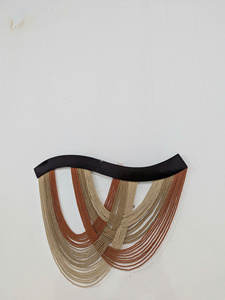 Sculpture murale tissée moderne, forme géométrique abstraite arc-en-ciel, décoration intérieure, pièce d'art pour salon, emballage individuel - Product Image 5
