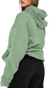 Prix de gros, service OEM, sweat-shirt à capuche ample décontracté pour femmes, couleur unie, confortable, fabriqué en usine au Bangladesh, meilleur prix - Product Image 4