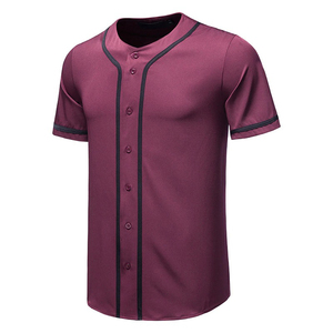 Layanan OEM Pakaian Olahraga Lengan Pendek Berbahan Mesh Bernapas, Desain Sublimasi Penyerap Keringat, Jersey Baseball Softball - Product Image 2