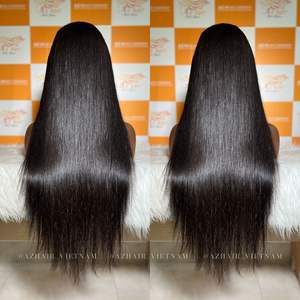 Nouvelle arrivée 100% naturel brut vietnamien cheveux perruques style droit extensions de cheveux humains prix de gros - Product Image 3